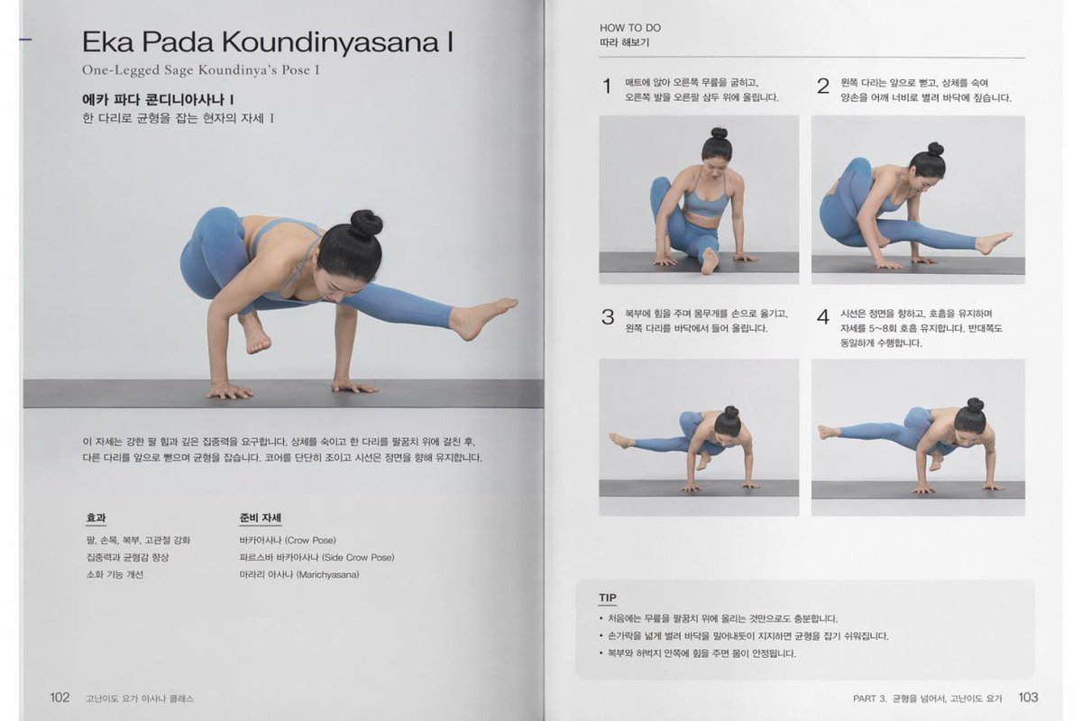 Mise en page de livre de yoga sur deux pages