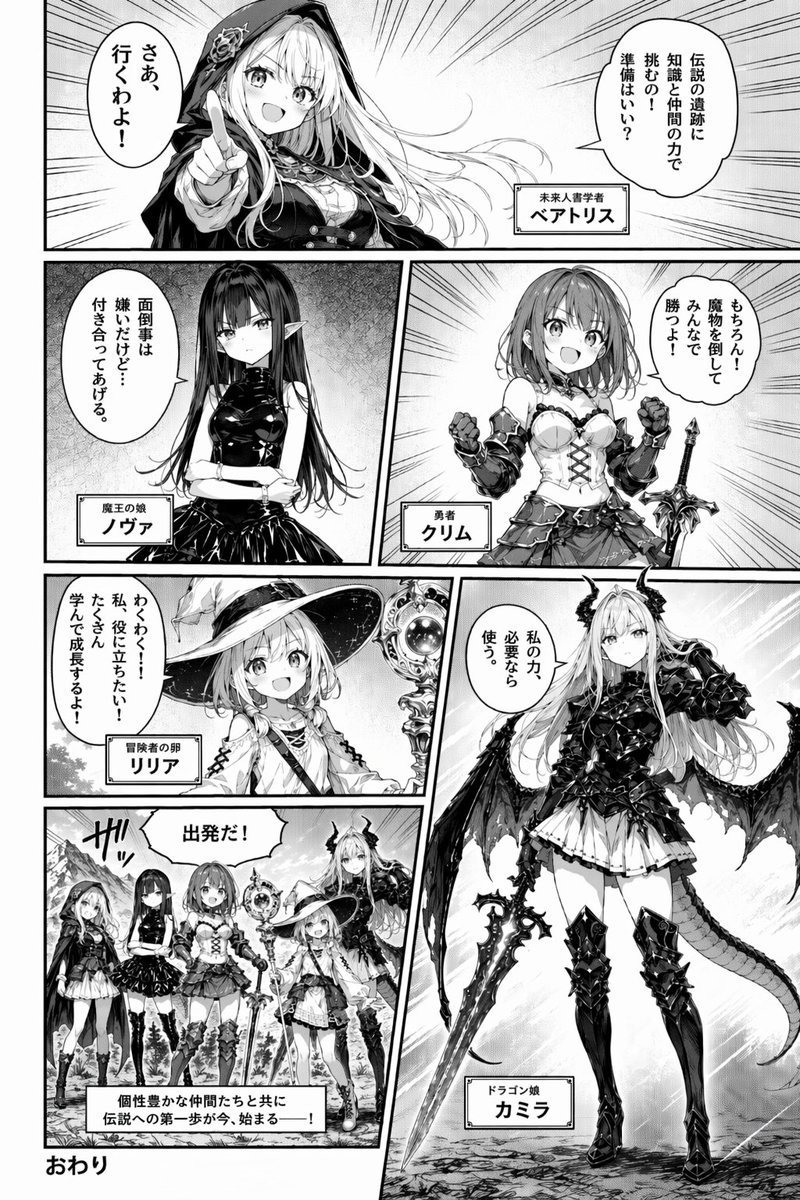 Pagina Introduzione Personaggi Manga Fantasy