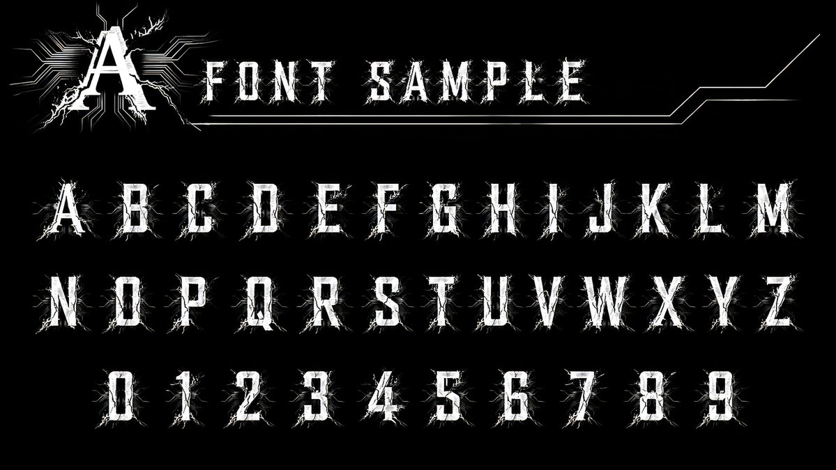 Prompt Catalogo Font Alfanumerico