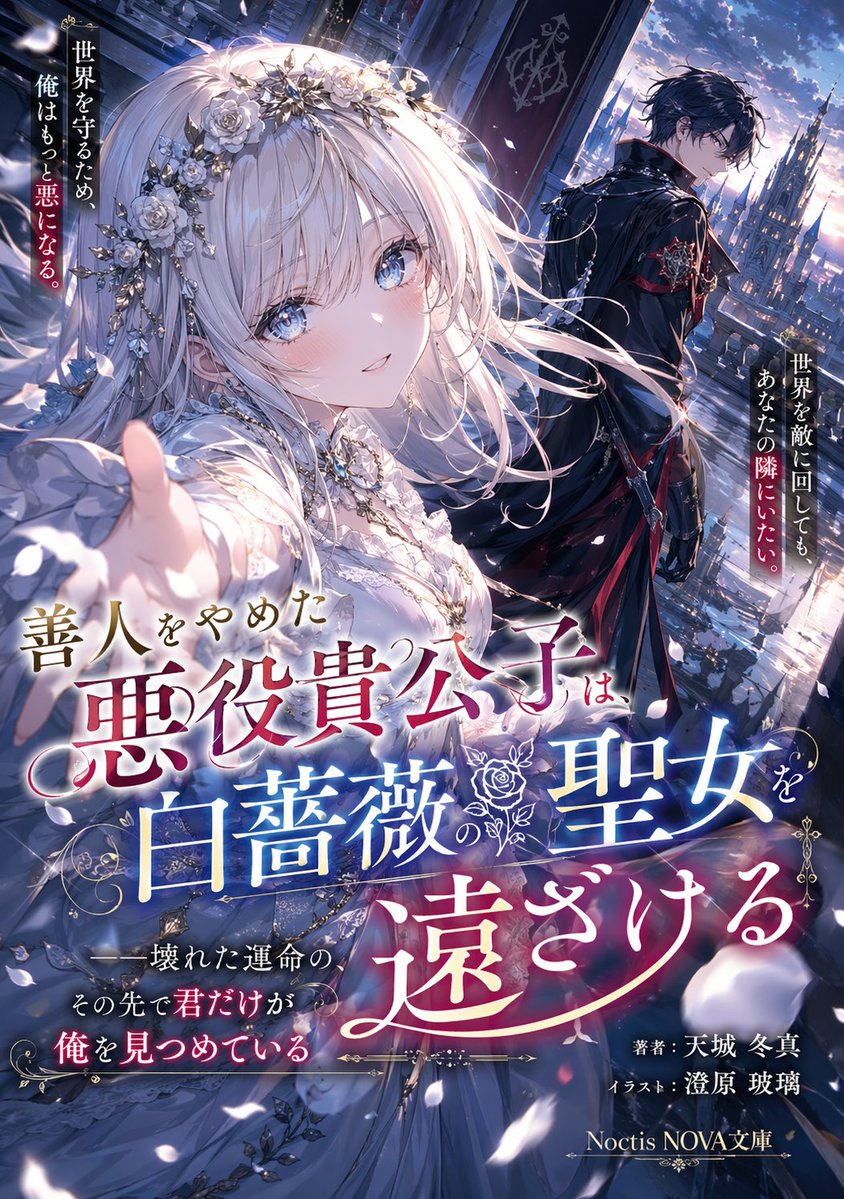 Illustration de couverture de light novel style anime