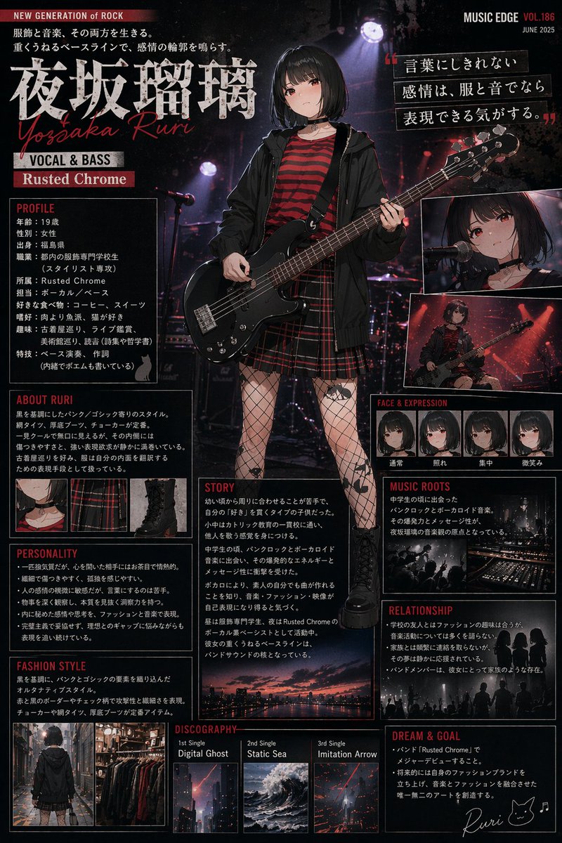 Perfil de Personaje de Revista de Música