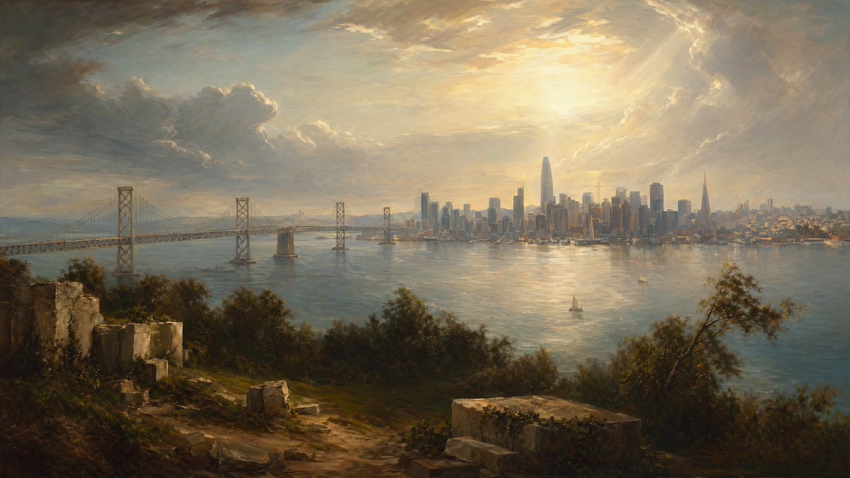 Golden Bay City Romantische Landschaft