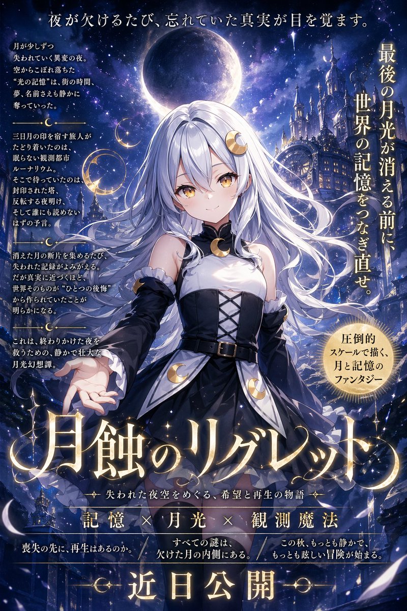 Póster de Película de Fantasía Anime Celestial