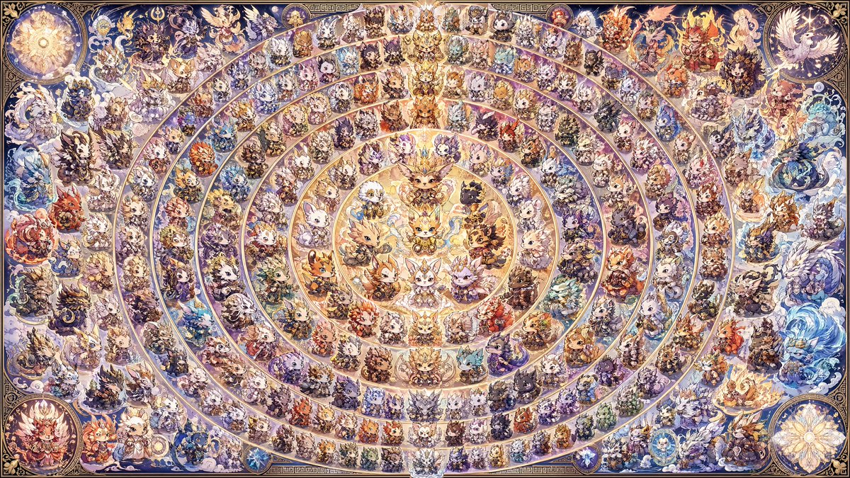 108 Mandala Fantasi Chibi
