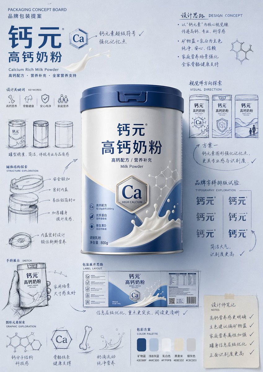 Packaging Design Proposal Board Prompt (1/4)