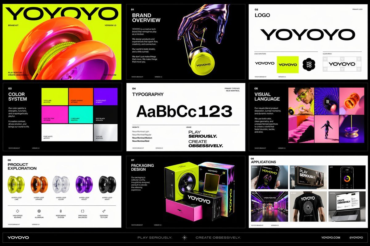 Brand Book Yo-Yo Futuristico