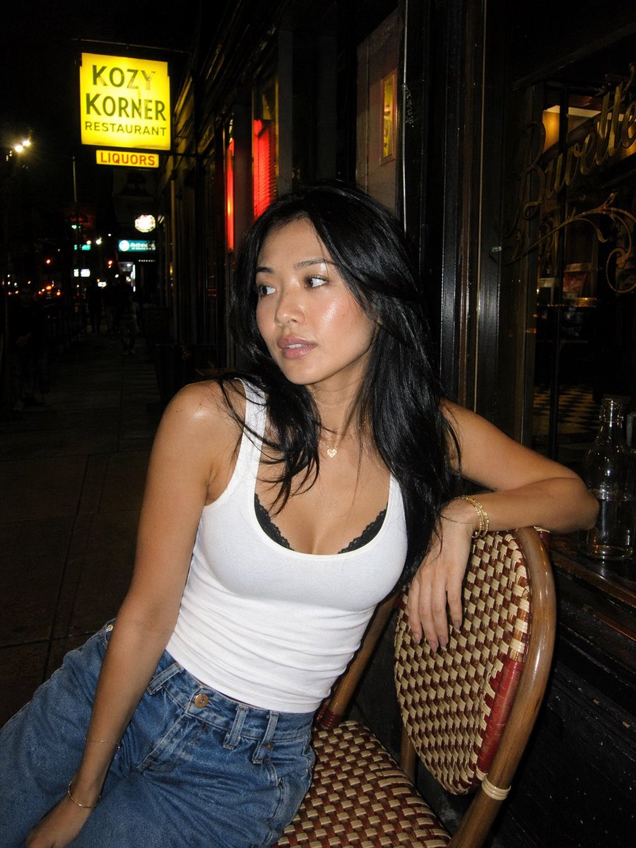 Night Flash Portrait Outside Restaurant (1/2)