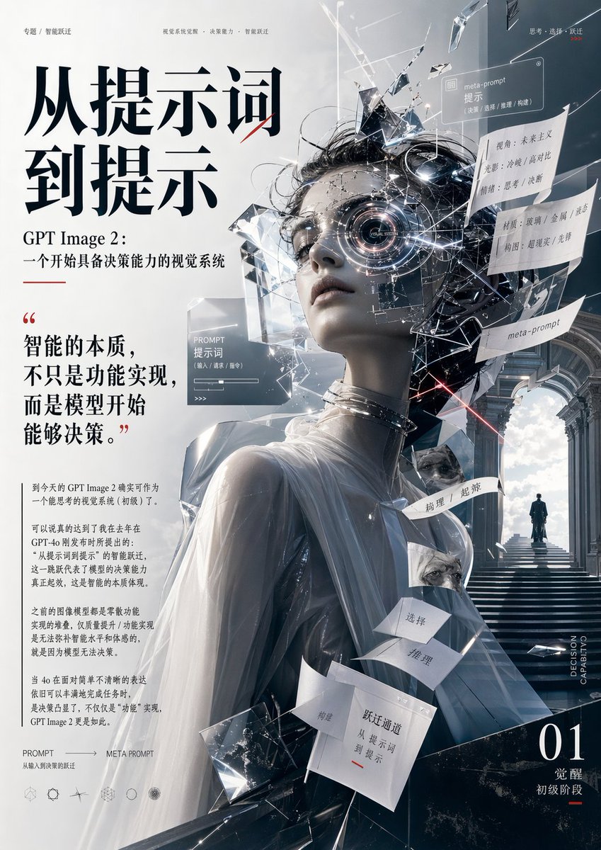 Futuristisches KI-Editorial-Poster