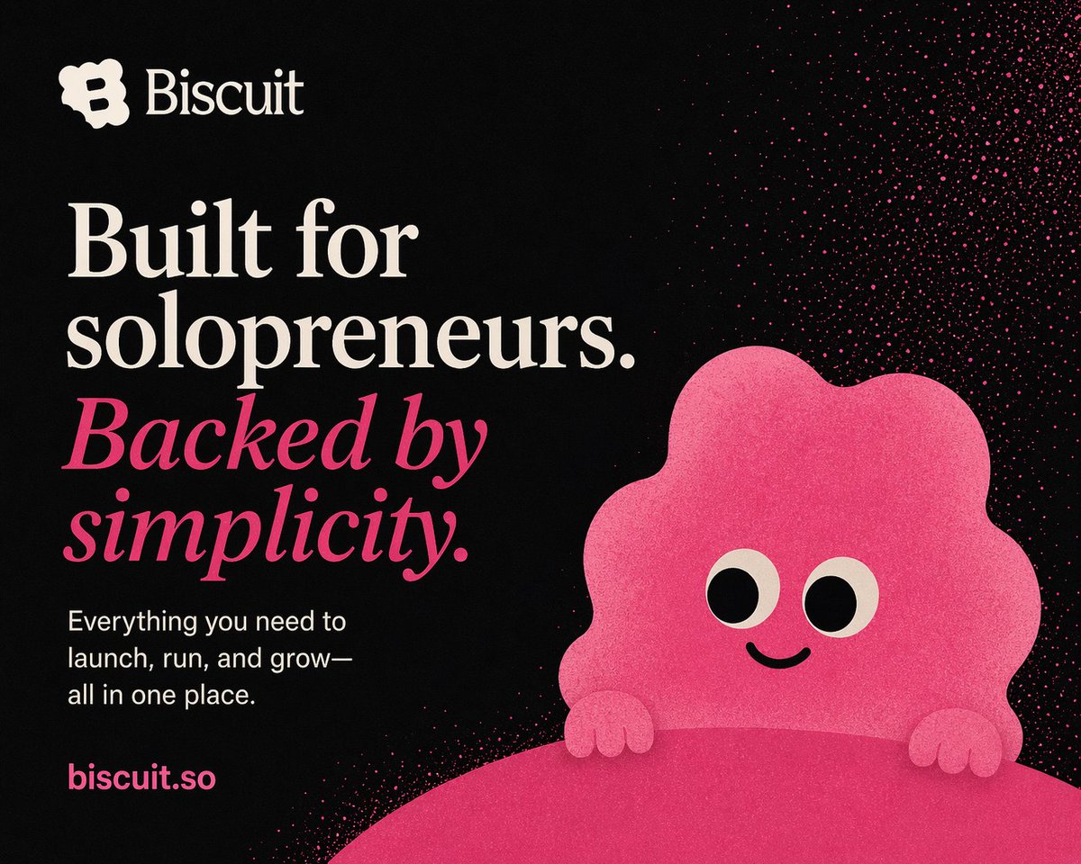 Póster Minimalista SaaS con Mascota Rosa