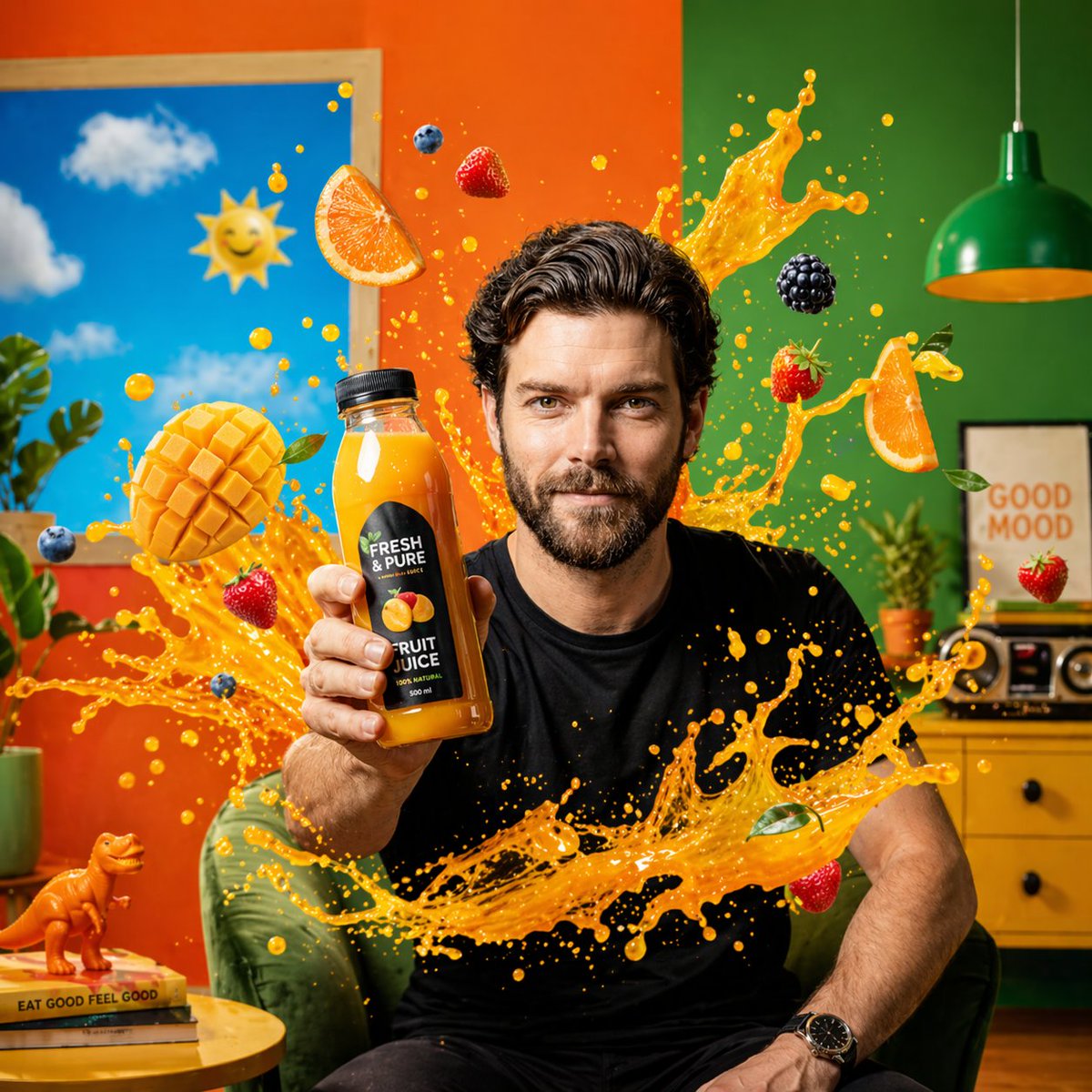 Energetic Juice Advertisement Scene