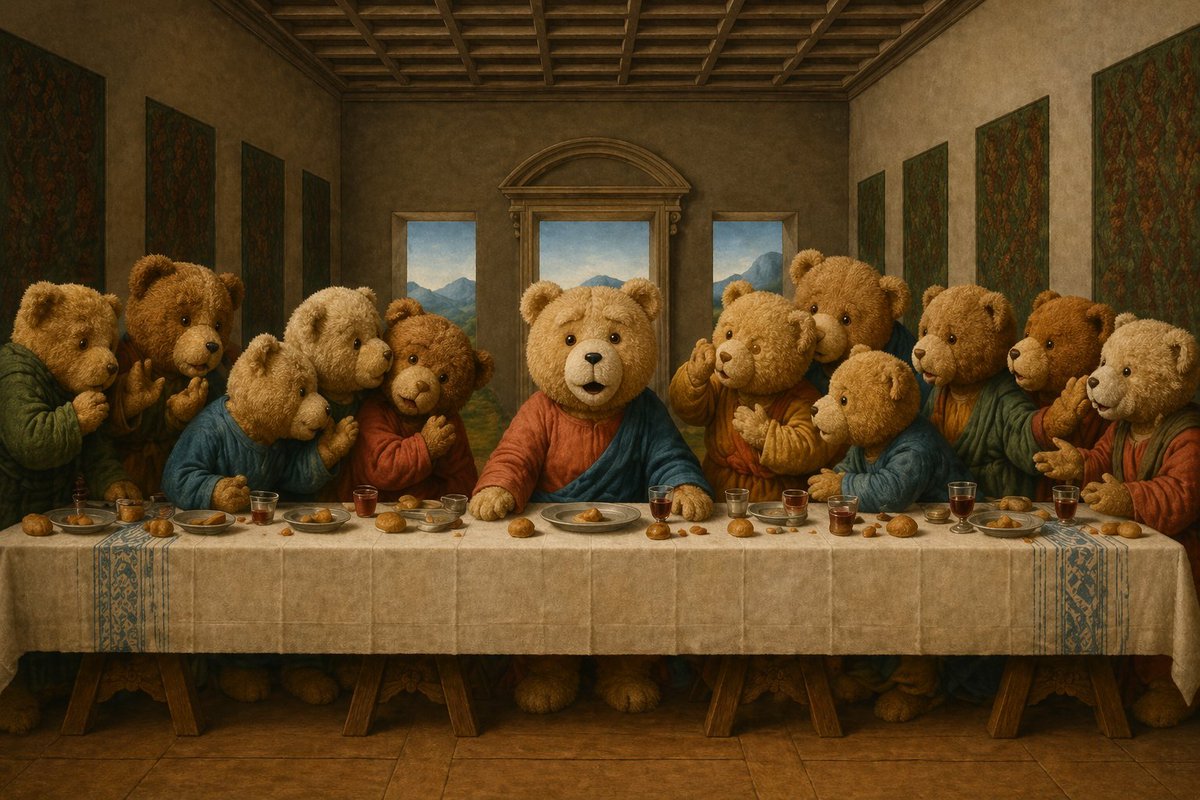 Dîner des ours en peluche