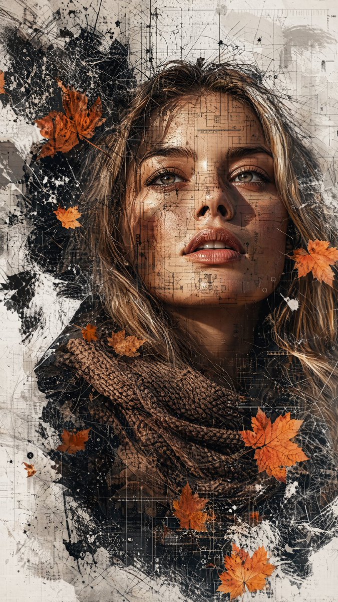 Deconstructed High-Fashion Collage Portrait (1/4)