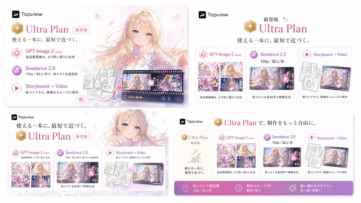 لوحة قصة ترويجية يابانية لـ Ultra Plan