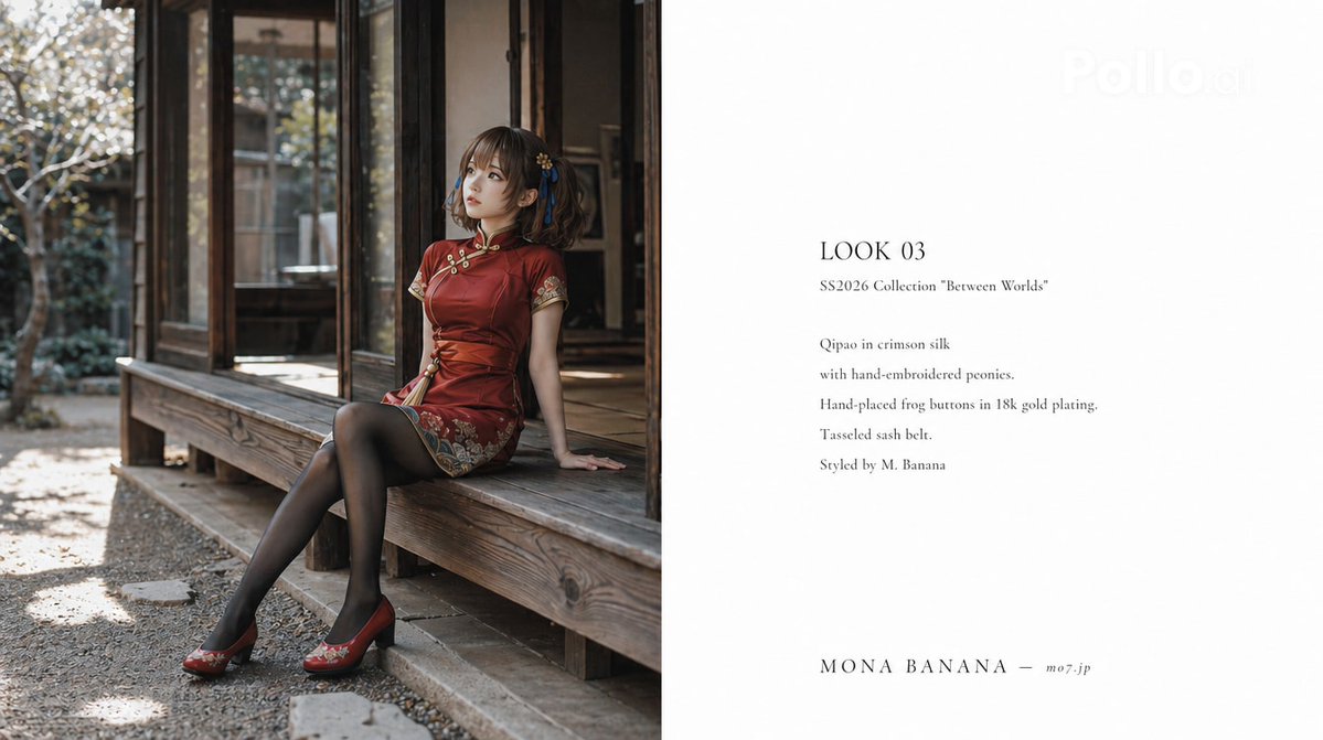 Page de lookbook haute couture