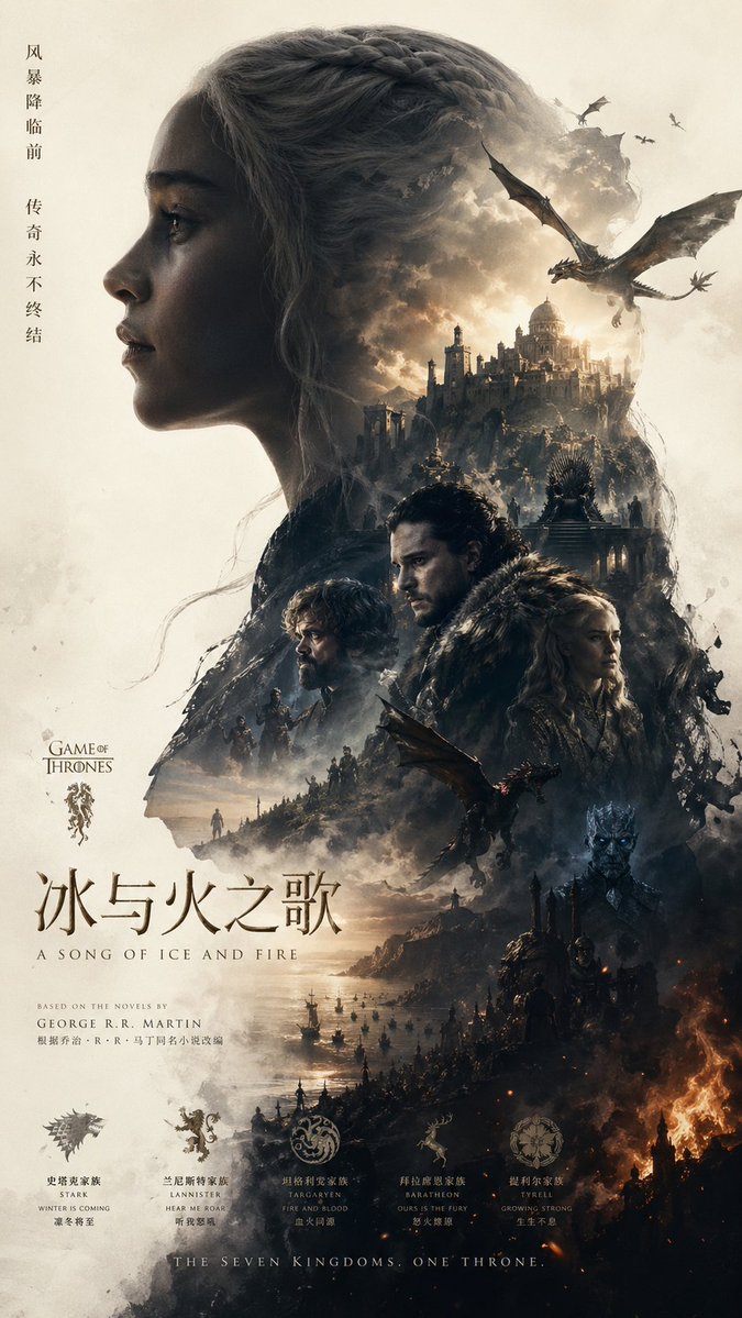 Epic Fantasy Double-Exposure Poster