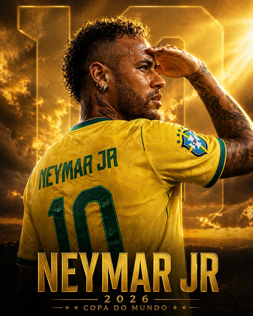 Poster Cinematografico di Neymar per i Mondiali