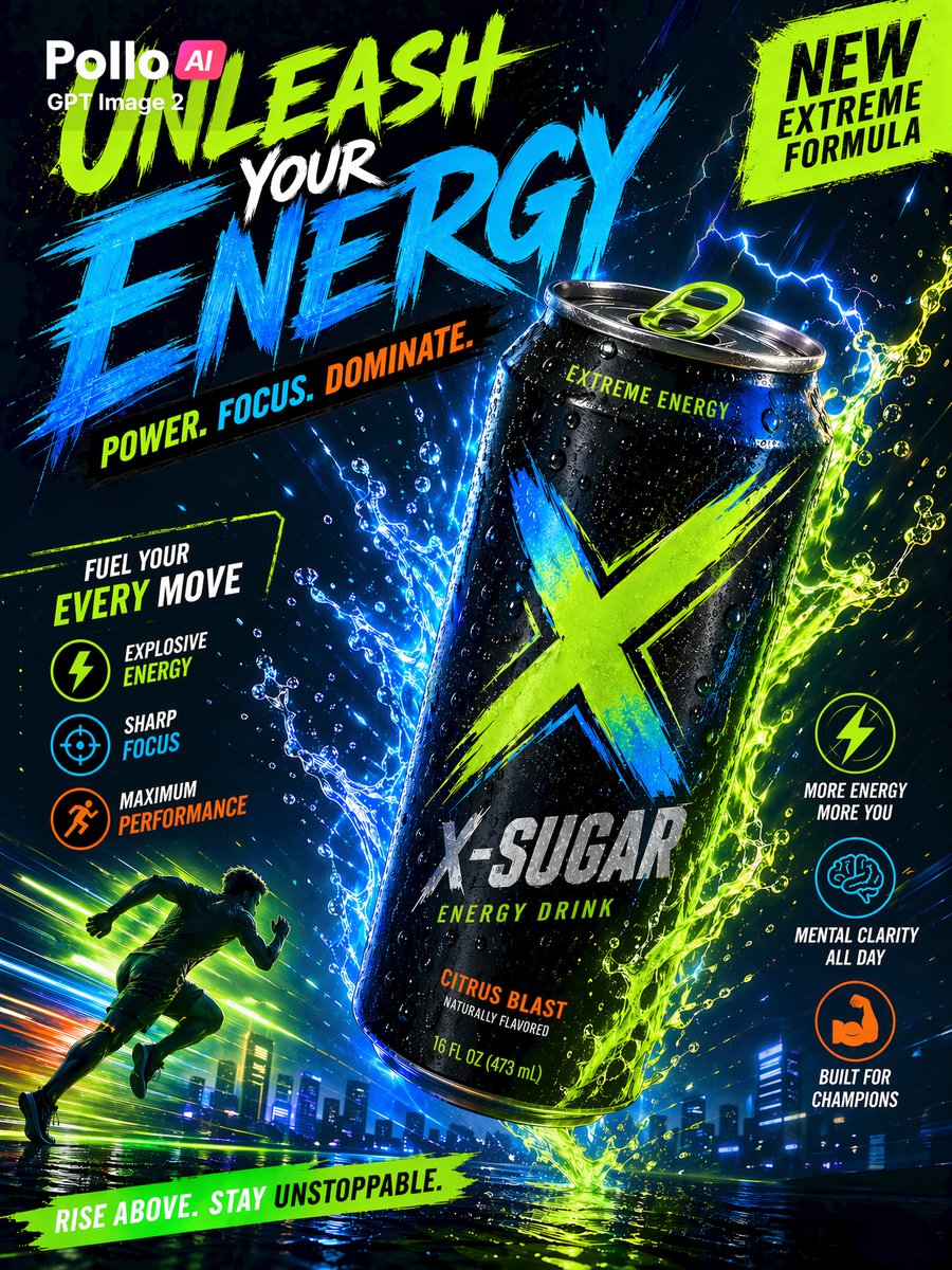 Neon-Energy-Drink-Sportposter