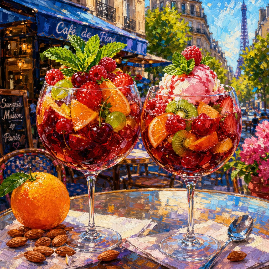 Impressionistisches Pariser Café-Gemälde