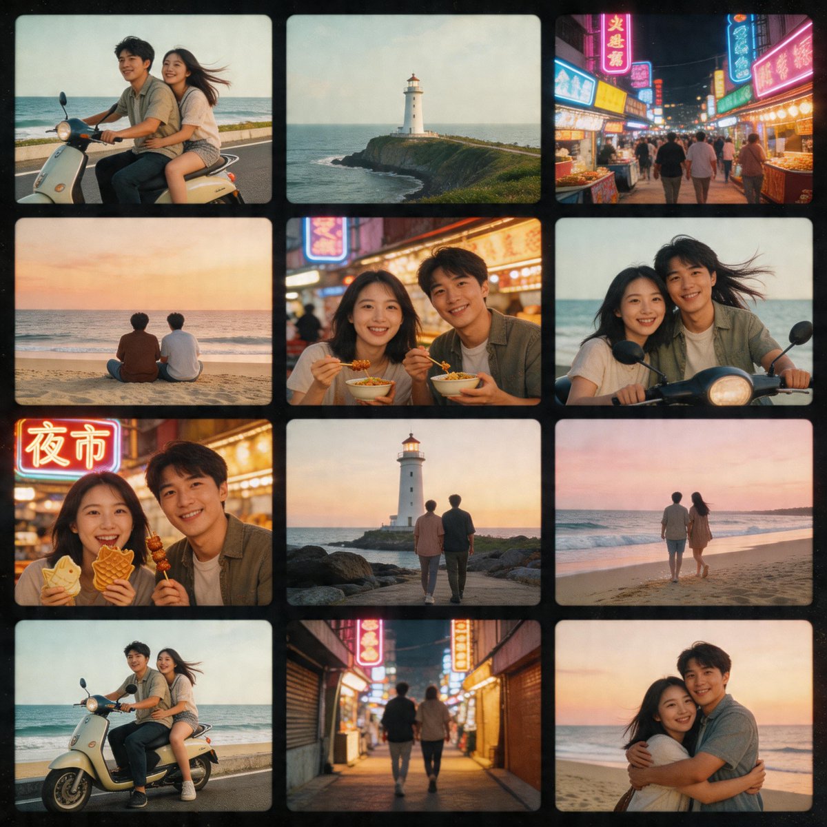 Collage Nostalgico Viaggio a Tokyo