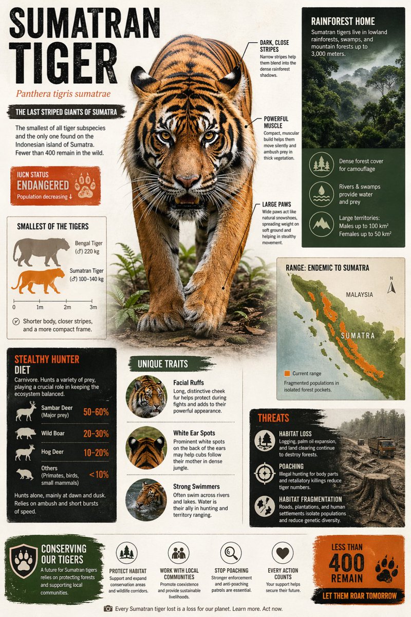 Infografis Konservasi Harimau Sumatra