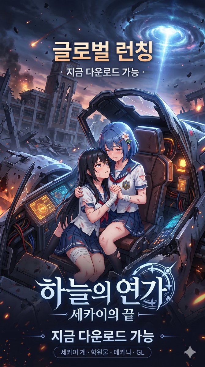 Anime Bilim Kurgu Oyunu Lansman Posteri