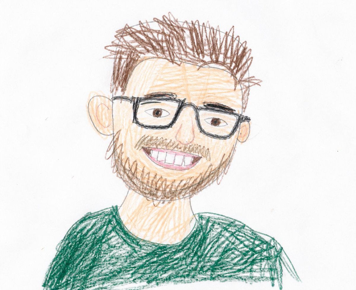 Childlike Colored Pencil Drawing