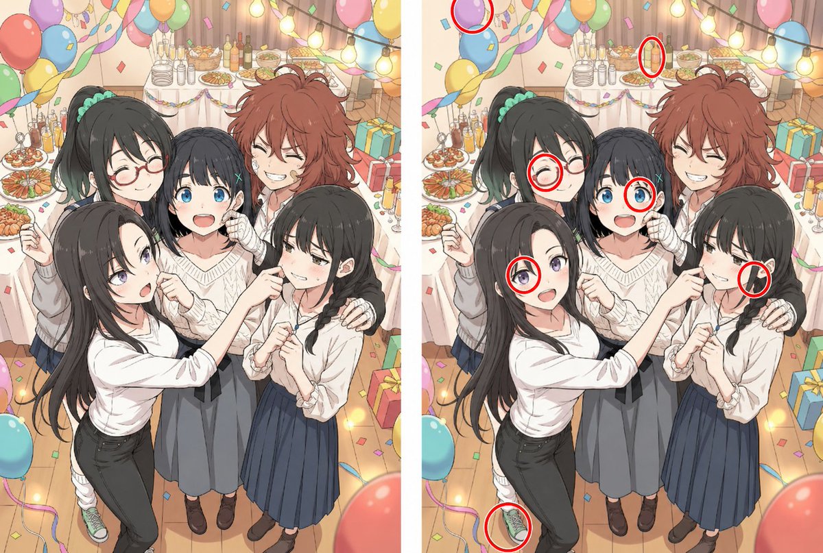 Anime Party Trova le Differenze