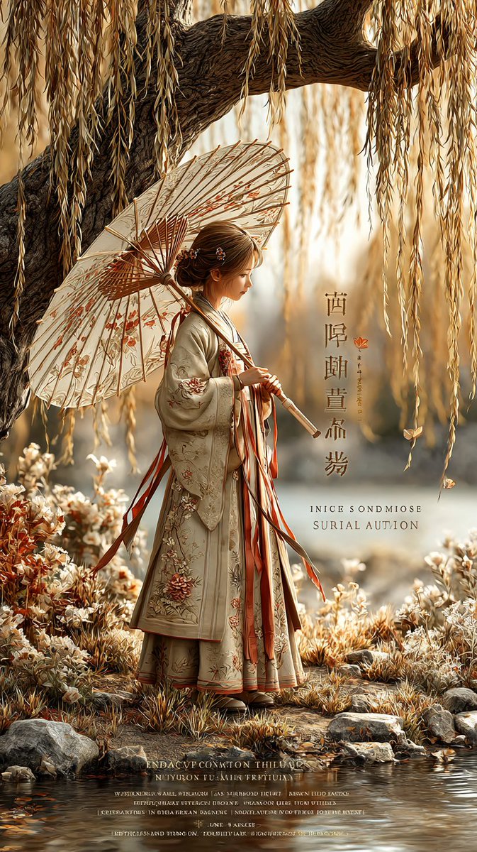 Autumn Willow Hanfu Poster (1/2)