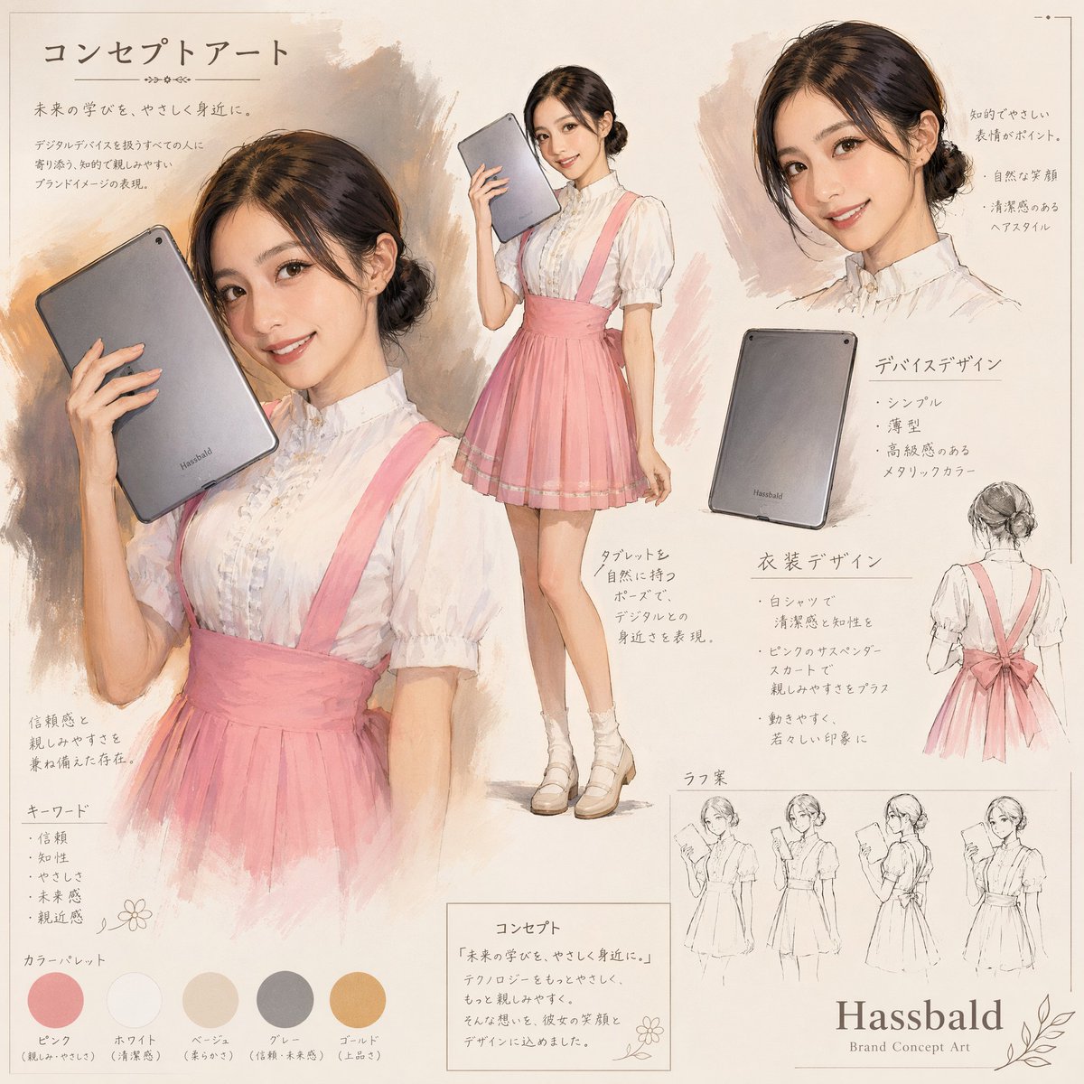 Scheda Concept Brand Tablet Giapponese