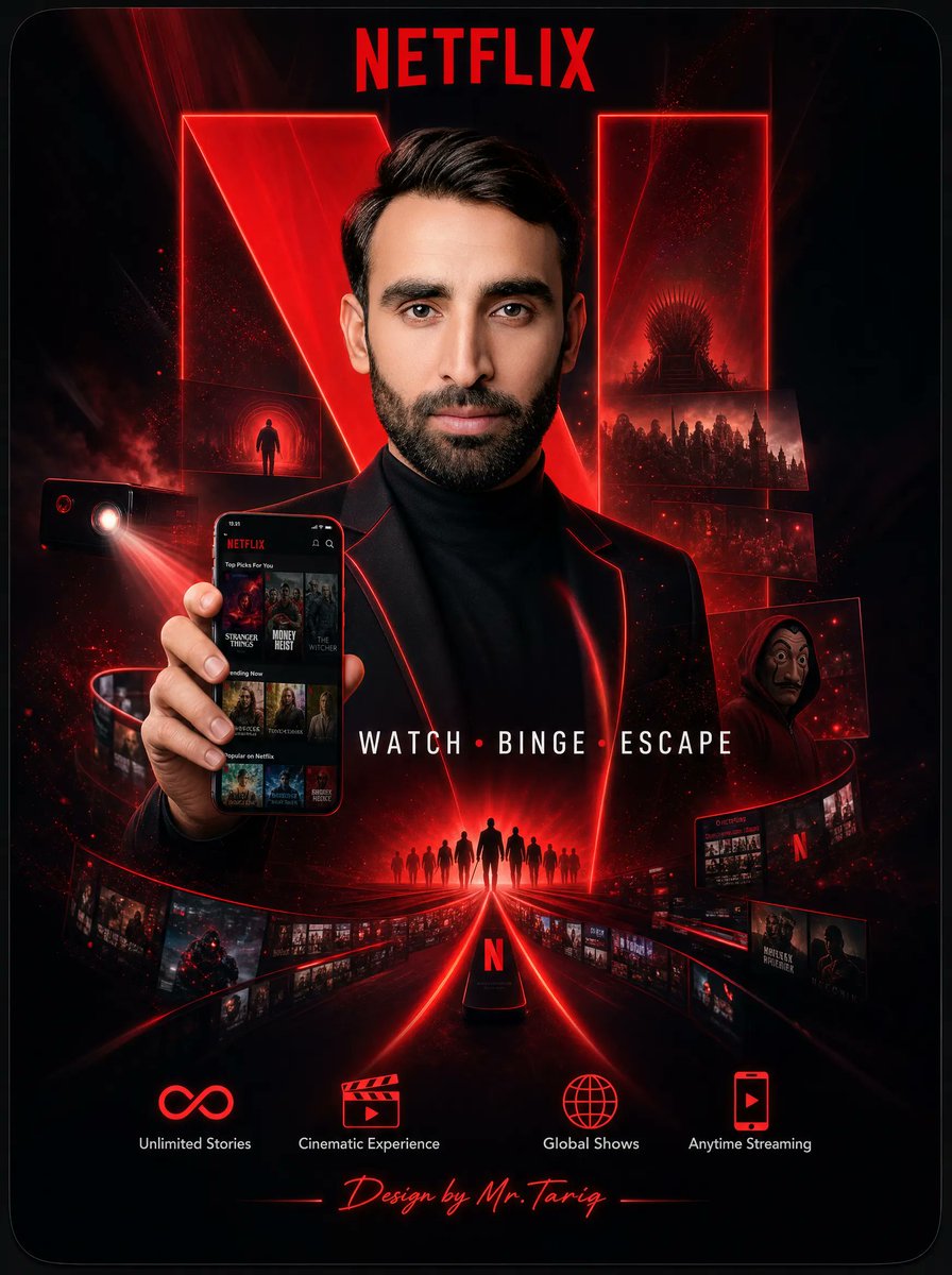 Affiche Streaming Néon Netflix