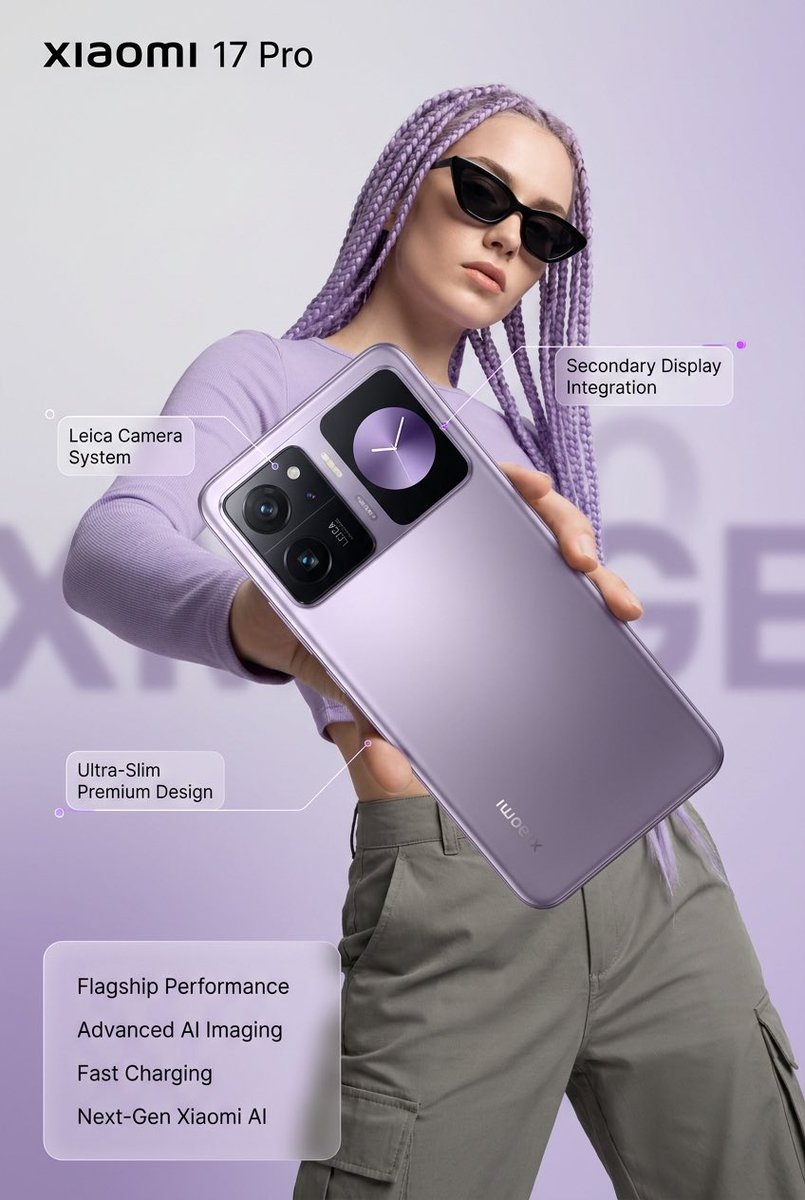 Xiaomi 17 Pro Lavanta Reklamı