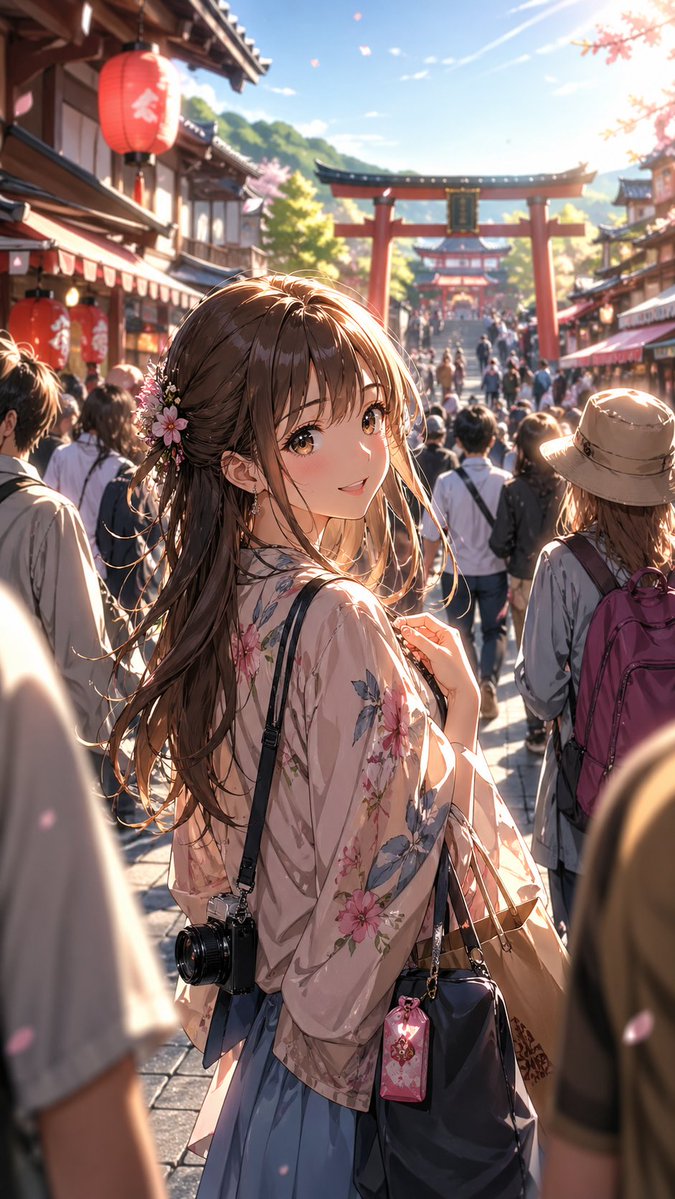Retrato de Rua de Santuário Anime