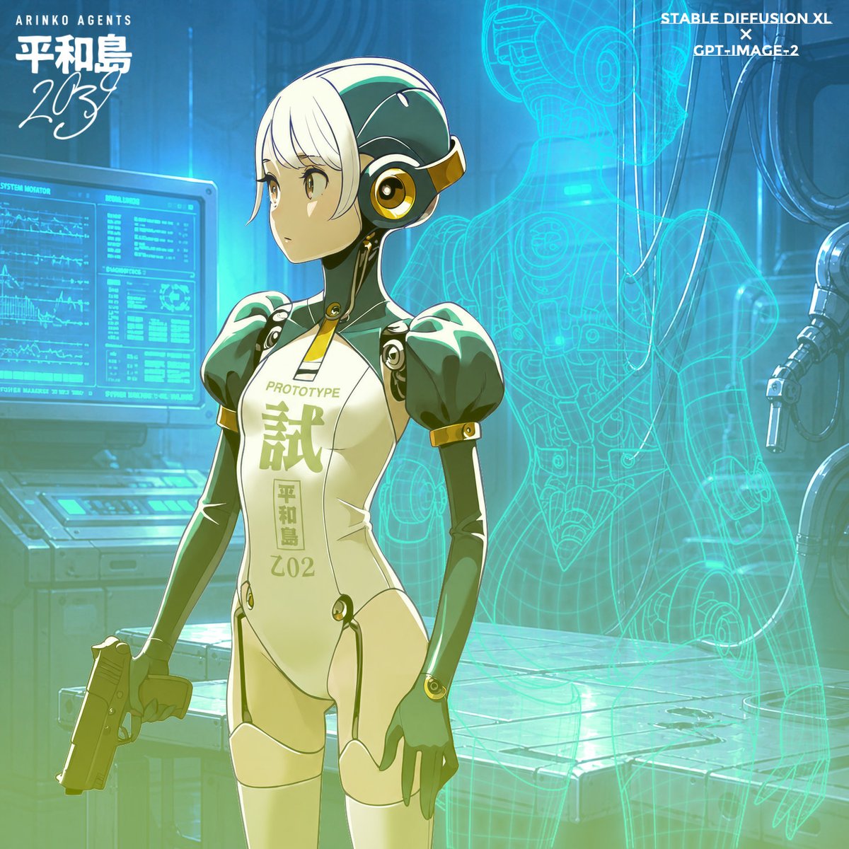 Anime Android Agent Labor-Plakat