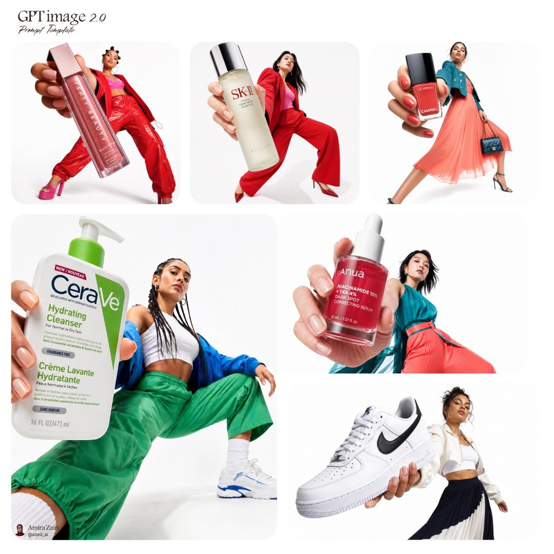 Modèle de collage produit mode