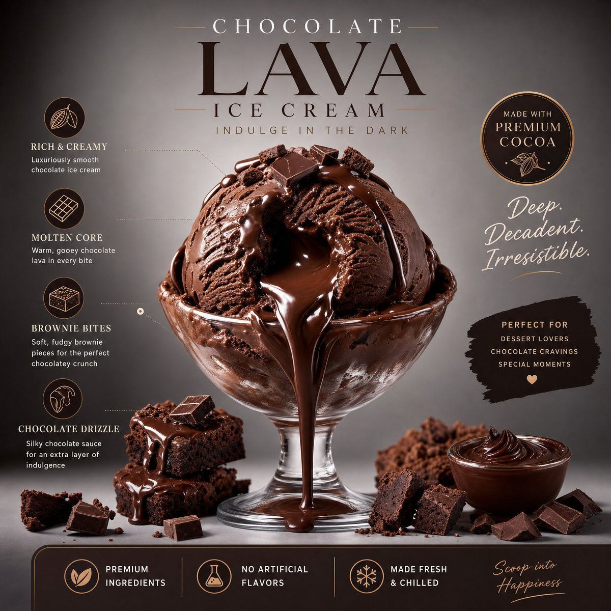 Chocolate Lava Ice Cream Ad
