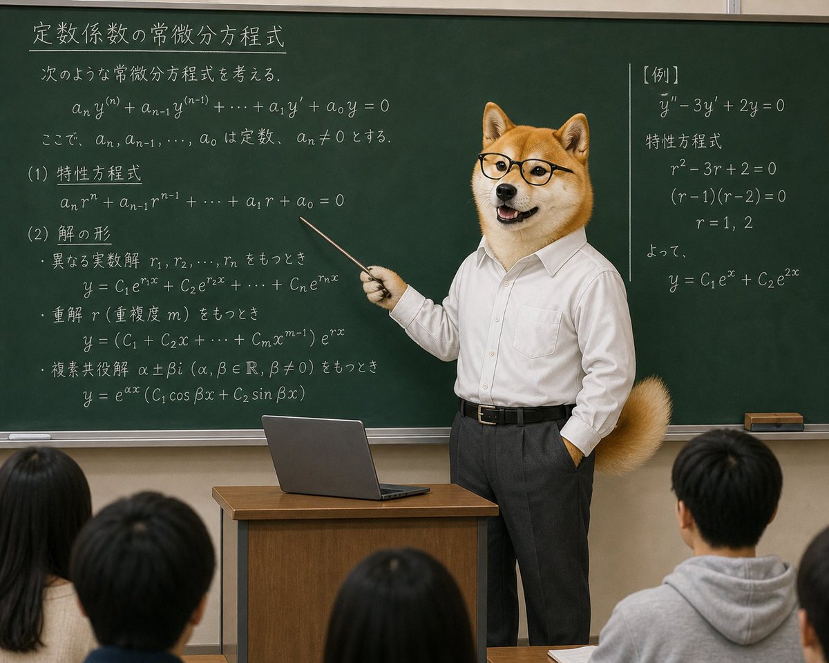 Profesor de matemáticas Shiba Inu censurado