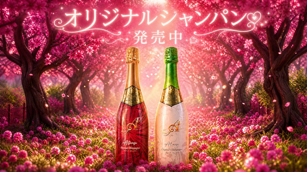 Banner Champagne Fiori di Ciliegio