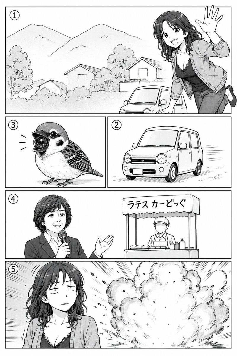 Polished Manga Page From Rough Storyboard (1/2)