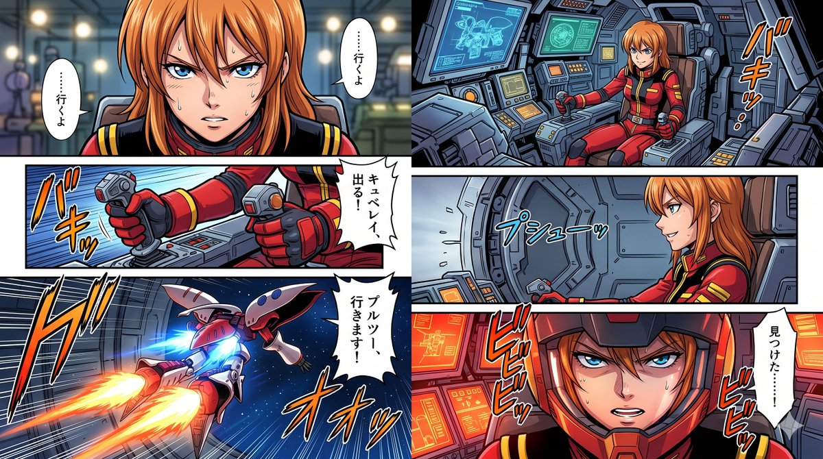 Manga Sei Pannelli Pilota Mecha