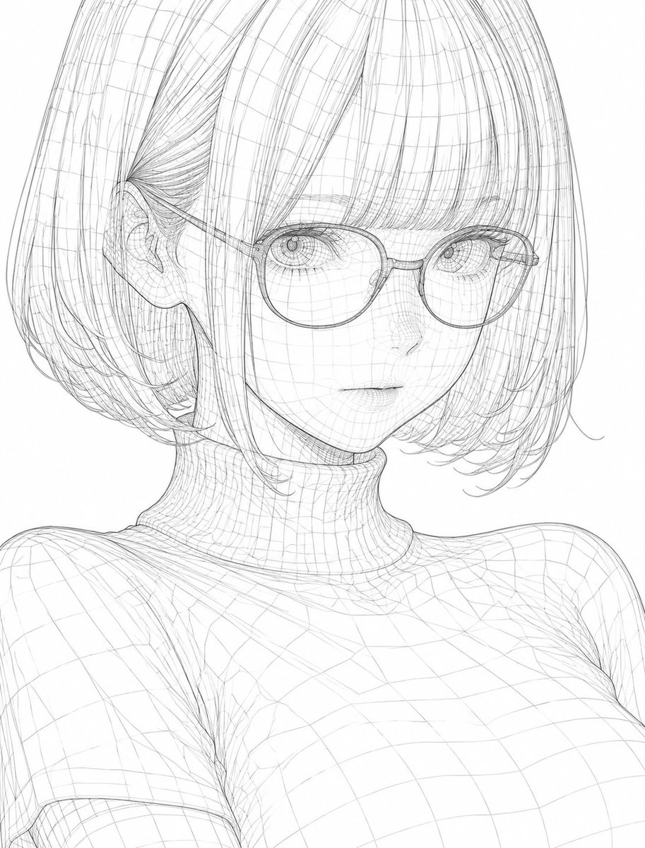 3D Wireframe Illustration Transformation (1/4)