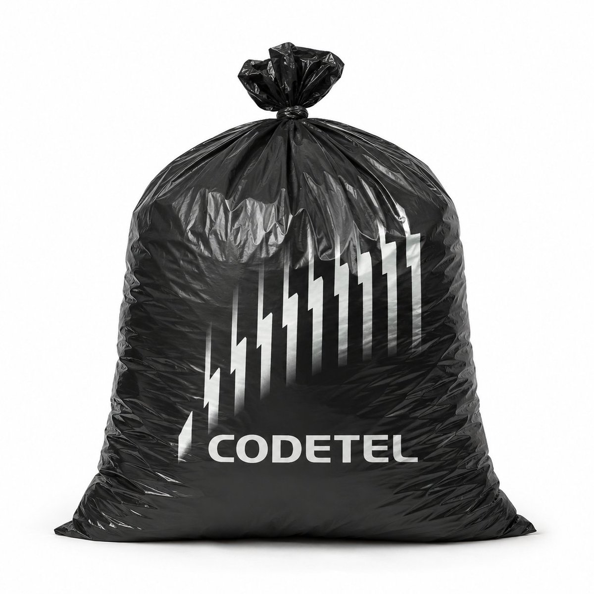 Custom Branded Black Plastic Bag