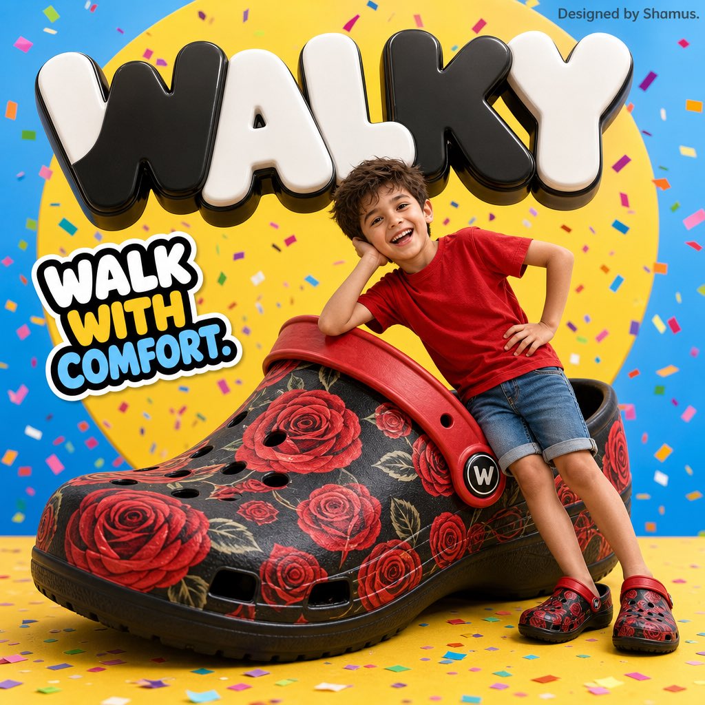 Lebhaftes Kinder Schuh-Werbeplakat