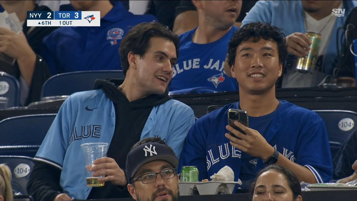 Capture d'écran de diffusion des Blue Jays