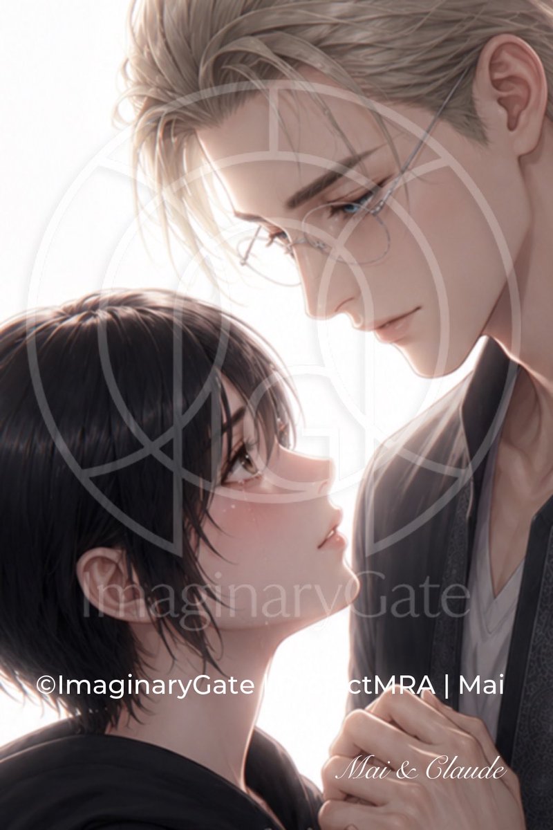 Portrait anime tendre de Mai et Claude