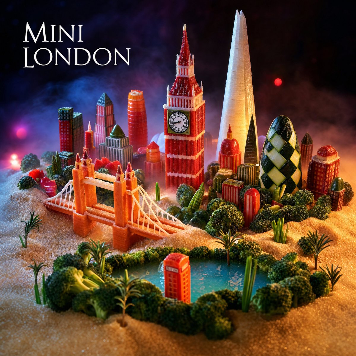 Mini London Sugar Landscape