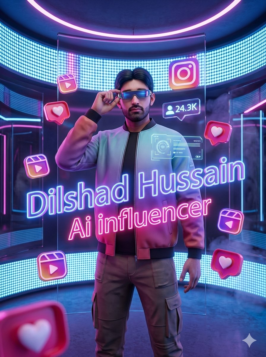 Neon KI Influencer Studio Anzeige