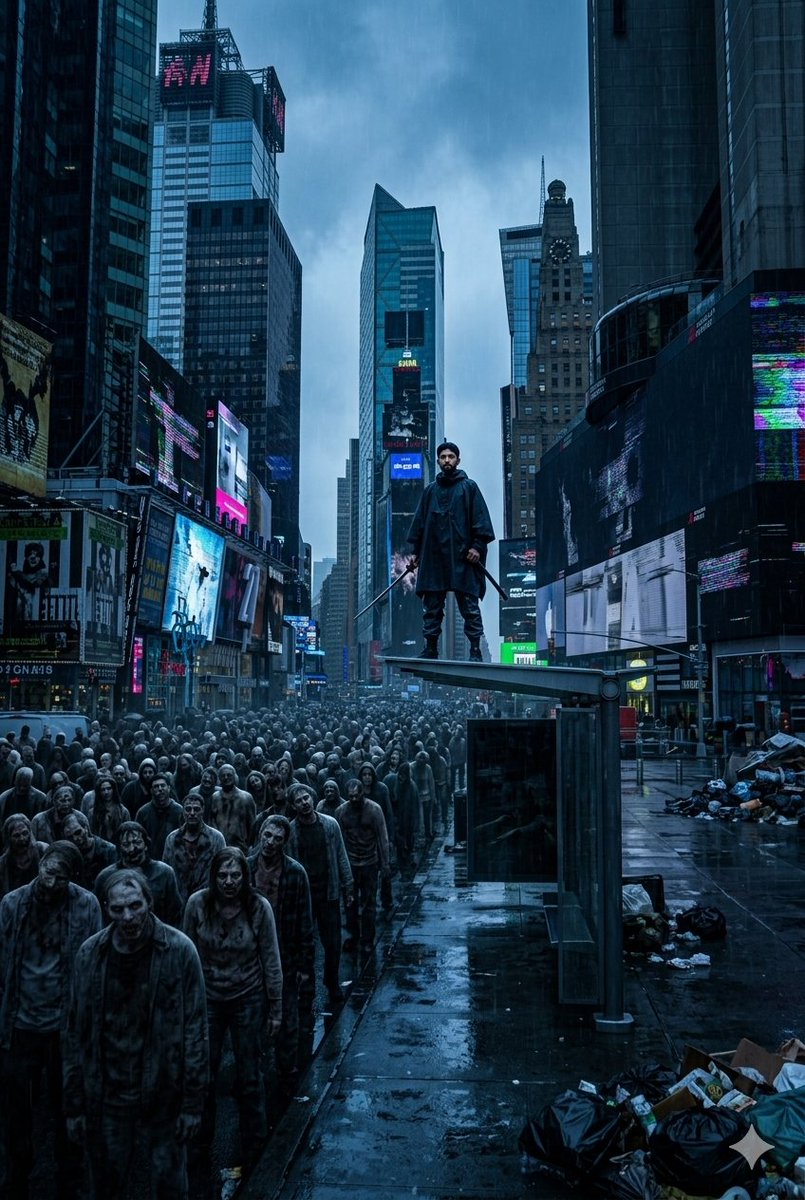 Postapokalyptische Times Square Horde