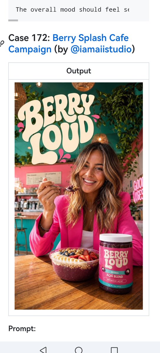 Screenshot Campagna Caffè Berry Loud