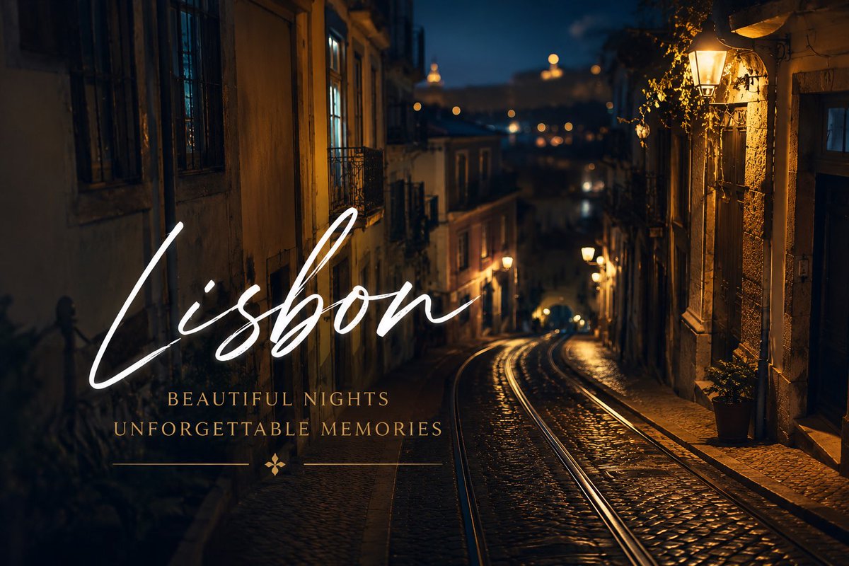Poster di Viaggio Notturno Lisbona