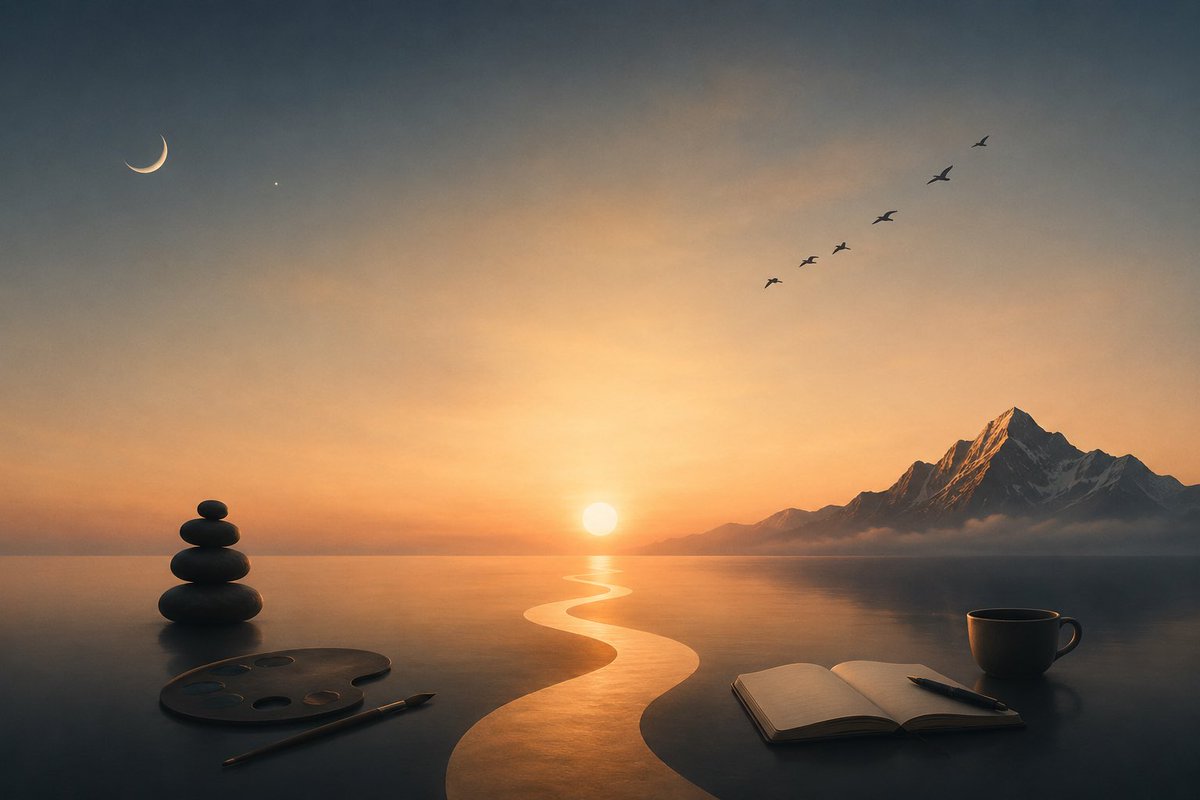 Spazio Creativo Surreale al Tramonto